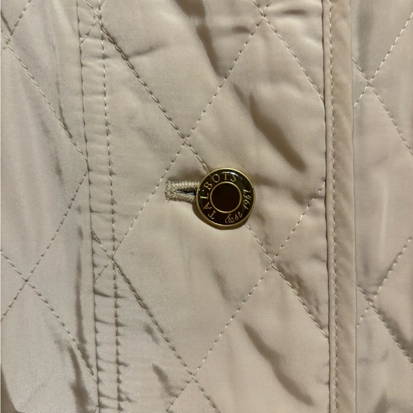 Talbots Quilted Barn Jacket Khaki PL - Picture 2 of 12